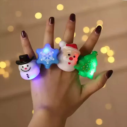 Christmas LED Light Rings Party Decor