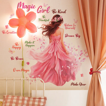 Moon Girl Vinyl 3D Child Wall Stickers