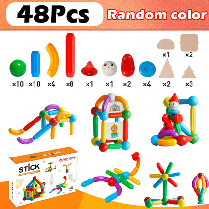 Kids Magnetic Construction Building Stem Toys