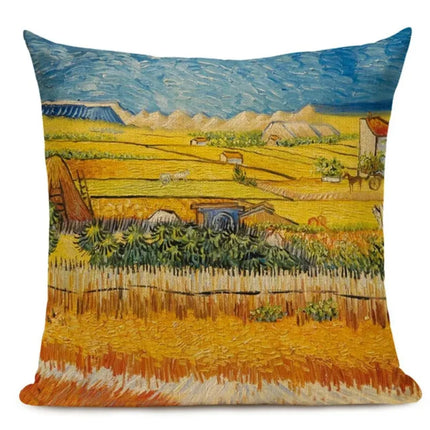 Van Gogh Square Pillow Cover Decor - Mad Fly Essentials