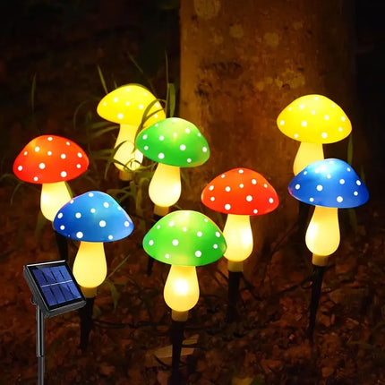 Solar 20LED Mushroom Outdoor Garden Fairy Lights