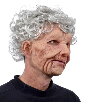 Kids Funny Old Granny Grampa Mask