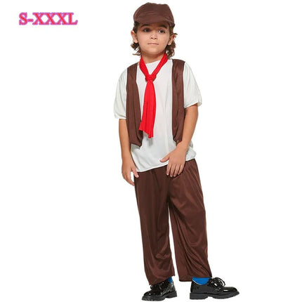 Boy Medieval Worker Halloween Party Costume