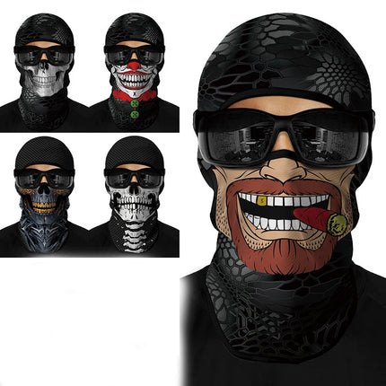 Breathable 3D Skull Balaclava Mask Headgear