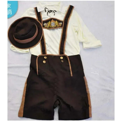 Men Oktoberfest Bavarian Bartender Costume