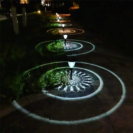 Circle Shadow Garden Solar LED Landscape Light