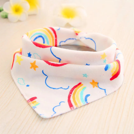 Baby Cartoon Animal Triangular Burp Cloths