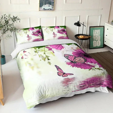 Kids Room 3D Butterfly Duvet Bedding Sets