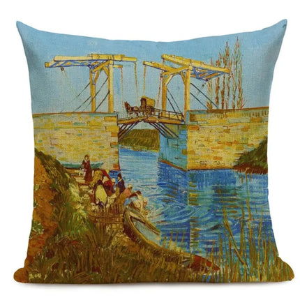 Van Gogh Square Pillow Cover Decor - Mad Fly Essentials