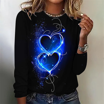 Women 3D Love Long Valentine's Tees - Mad Fly Essentials