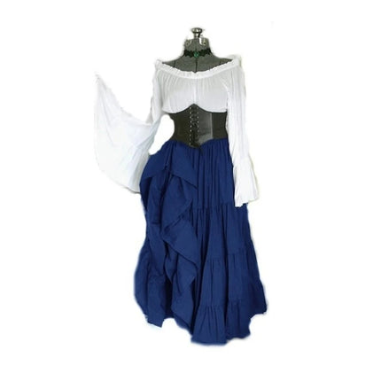 Women Medieval European Long Party Dress