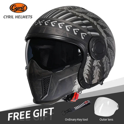 Motorcycle Full Face 3/4 Joker Helmet