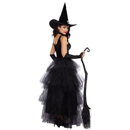 Women Gothic Black Witch Costume