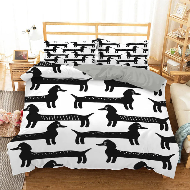 Home Dachshund Dog Animal Duvet Bedding Sets