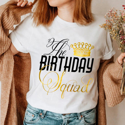 Matching Couple King Queen Birthday Graphic Tees