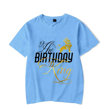 Matching Couple King Queen Birthday Graphic Tees