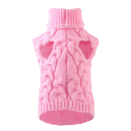 Pet Dog Solid Knitted Winter Sweater