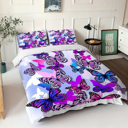 Kids Room 3D Butterfly Duvet Bedding Sets