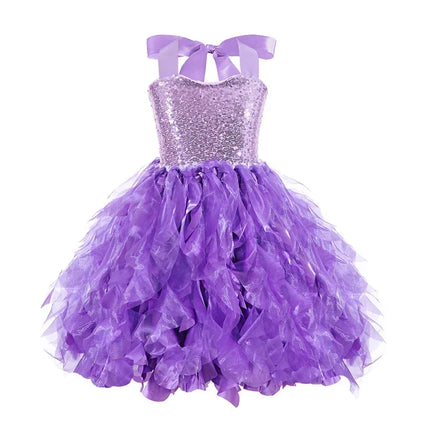 Baby Girl 2-12Y Rainbow Princess Birthday Dress