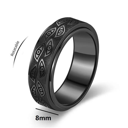 Anti Stress Stainless Steel Spinner Rings