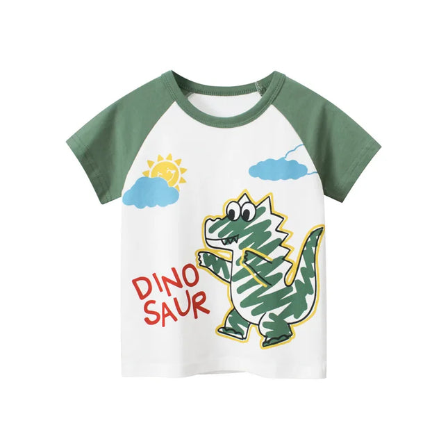 Baby Boy Short Dinosaur Graphic Tees