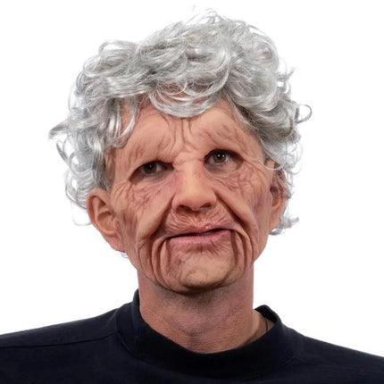 Kids Funny Old Granny Grampa Mask