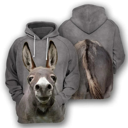 Men Autumn 3D Animal Hoodies