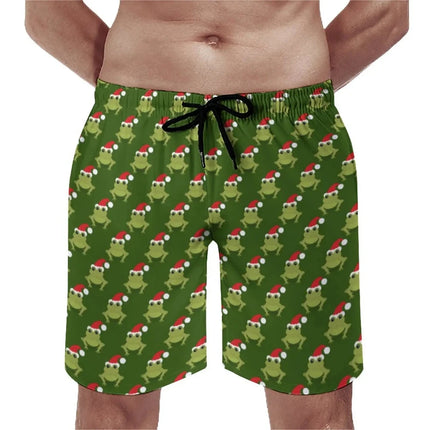 Men Funny Frog 3D Boardshorts