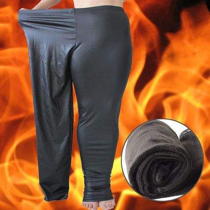 Women Plus Leather Slim Clubwear leggings