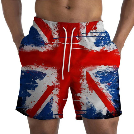 Men National Flag 3D Boardshorts - Mad Fly Essentials