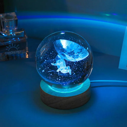 3D LED Crystal Planetary Galaxy Night Light