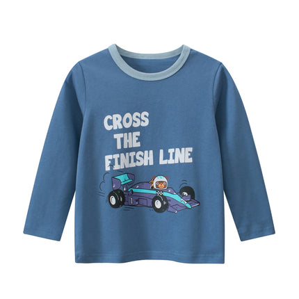 Baby Boys Racecar Long Sleeve Shirts