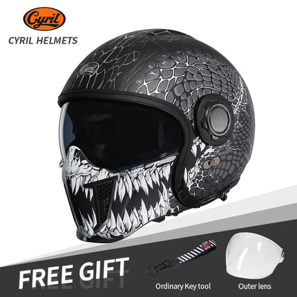 Motorcycle Full Face 3/4 Joker Helmet