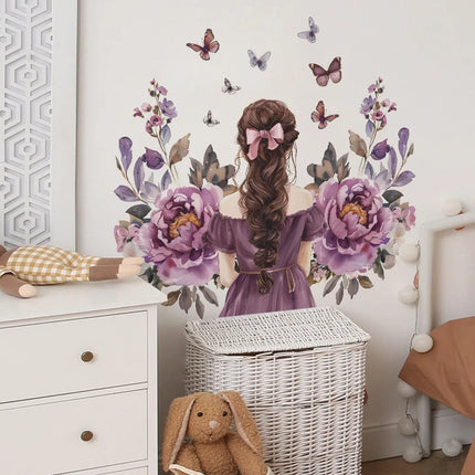 Moon Girl Vinyl 3D Child Wall Stickers