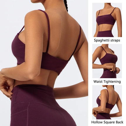 Women Fitness Sling Yoga Crop Top Bra