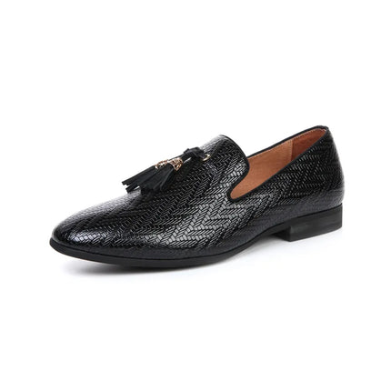 Men Business Casual Black Brown Leather Loafers