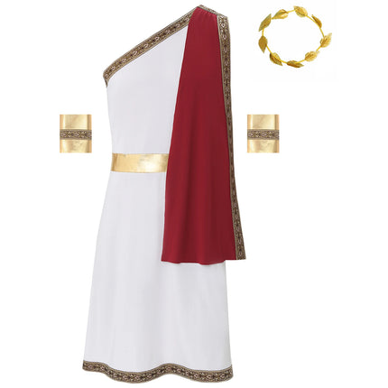 Men Ancient Greek Roman Caesar Costume Set