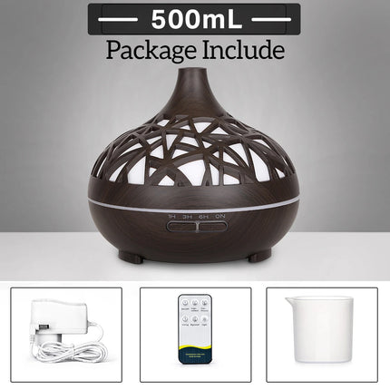 Humidifier Aromatherapy Essential Wood Grain Oil Diffuser