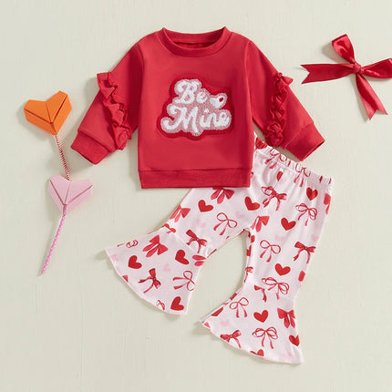 Baby Girl Valentine Heart Outfit Set - Mad Fly Essentials