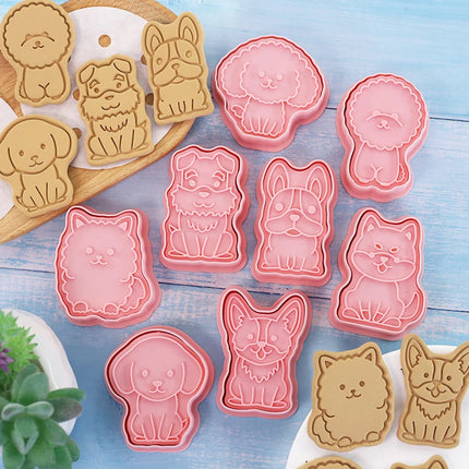 Cartoon Cookie Cutter 3D 8Pcs Birthday Party Baking Accessories