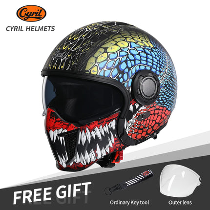 Motorcycle Full Face 3/4 Joker Helmet