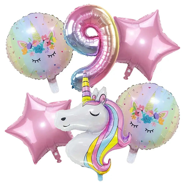 Unicorn Rainbow 142pc Garland Arch Party Kit