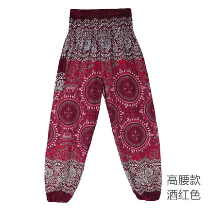 Women Loose Casual Bohemian Yoga Fitness Pants