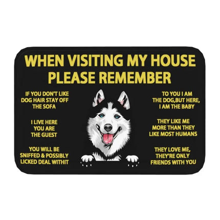  Border Collie Dog Front Floor Entrance Mat