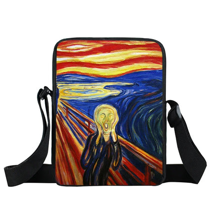 Funny Van Gogh Starry Night Crossbody Travel Bags