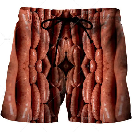 Men Gourmet Food 3D Graphic Boardshorts