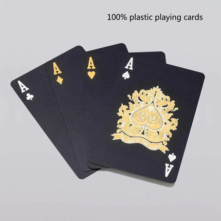 Black GOLD Waterproof Poker Playing Cards