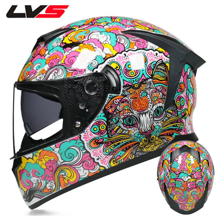 Motorcycle Double Visor 3D Dragon Helmet