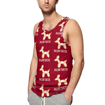 Men Funny Balloon Dogs Activewear Tank Top