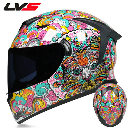 Motorcycle Double Visor 3D Dragon Helmet